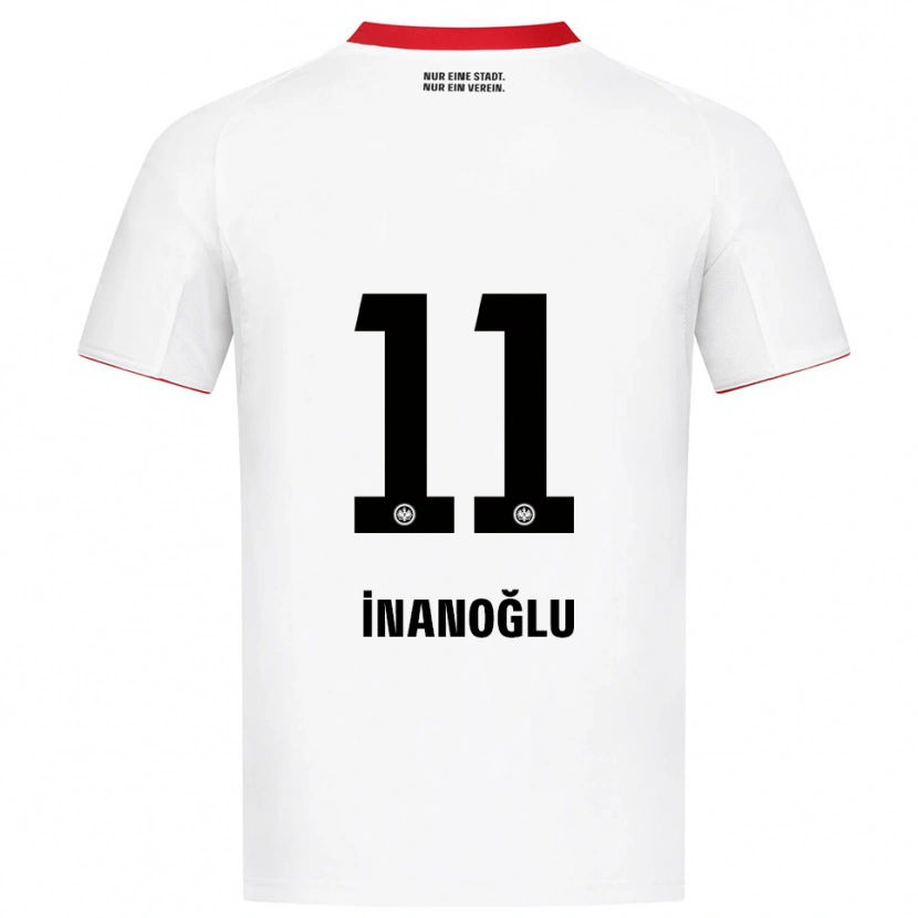 Danxen Criança Camisola Kaan İnanoğlu #11 Branco Vermelho Alternativa 2025/26 Camisa