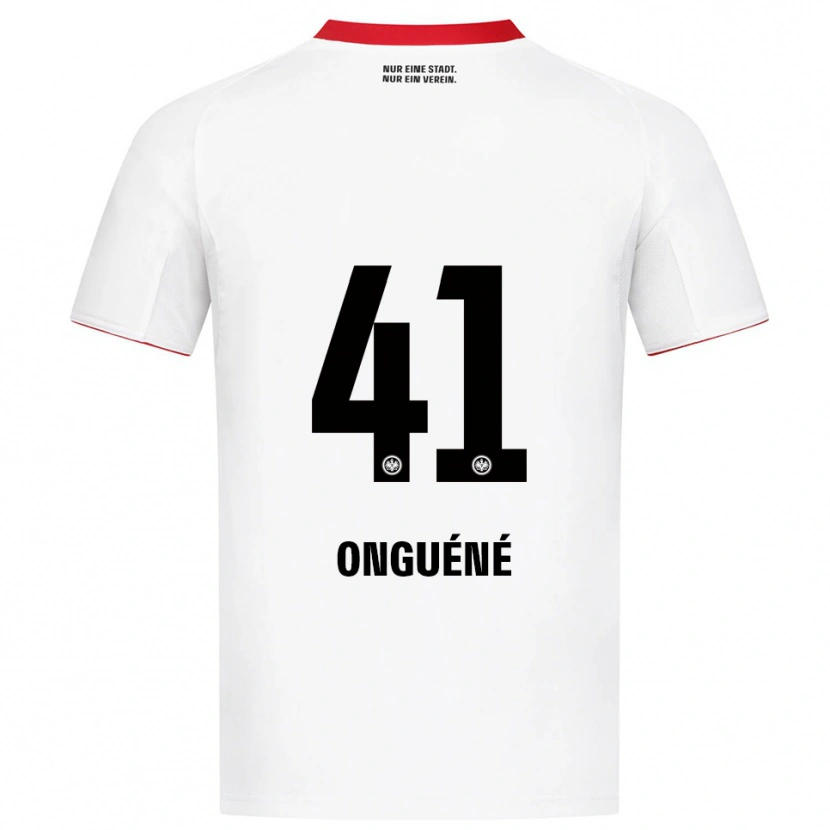 Danxen Criança Camisola Jérôme Onguéné #41 Branco Vermelho Alternativa 2025/26 Camisa