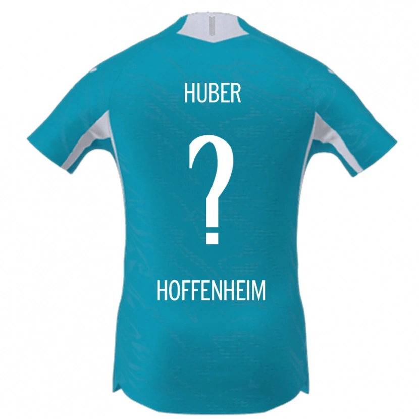 Danxen Criança Camisola Benedikt Huber #0 Azul Celeste Alternativa 2025/26 Camisa