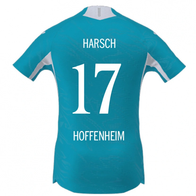 Danxen Criança Camisola Franziska Harsch #17 Azul Celeste Alternativa 2025/26 Camisa