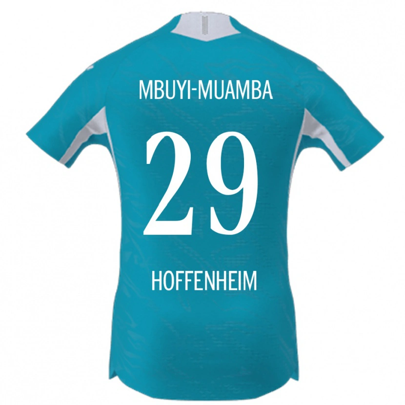 Danxen Criança Camisola Hubert Mbuyi-Muamba #29 Azul Celeste Alternativa 2025/26 Camisa