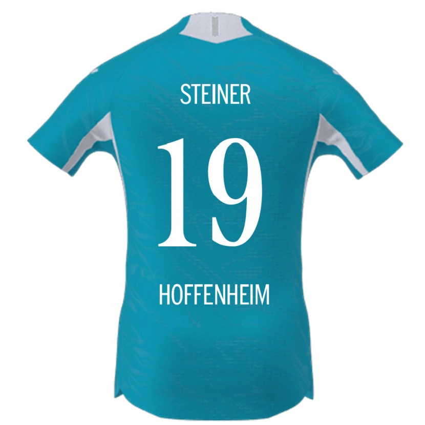 Danxen Criança Camisola Marie Steiner #19 Azul Celeste Alternativa 2025/26 Camisa