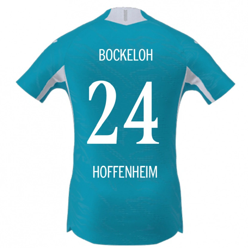 Danxen Criança Camisola Leonhard Bockeloh #24 Azul Celeste Alternativa 2025/26 Camisa