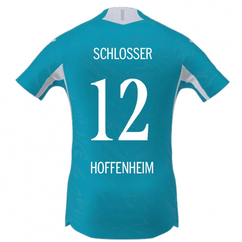 Danxen Criança Camisola Nils Schlosser #12 Azul Celeste Alternativa 2025/26 Camisa