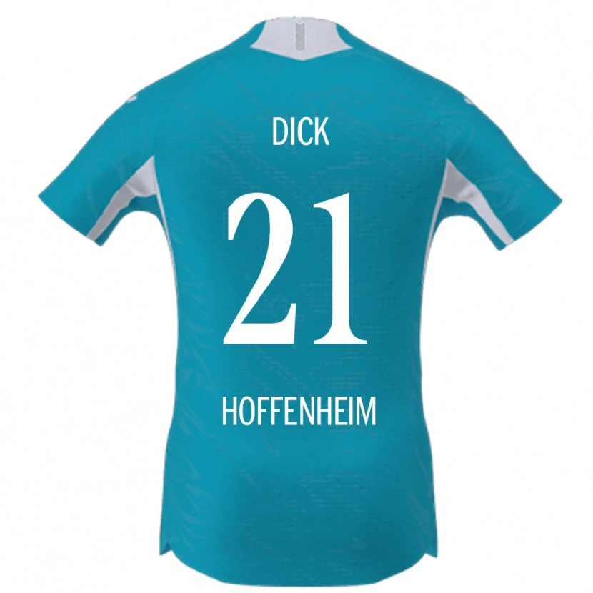 Danxen Criança Camisola Laura Dick #21 Azul Celeste Alternativa 2025/26 Camisa