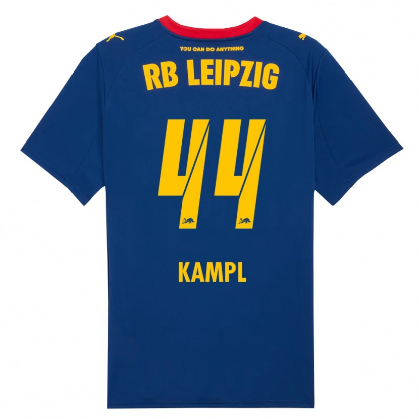 Danxen Criança Camisola Kevin Kampl #44 Marinho Vermelho Alternativa 2025/26 Camisa