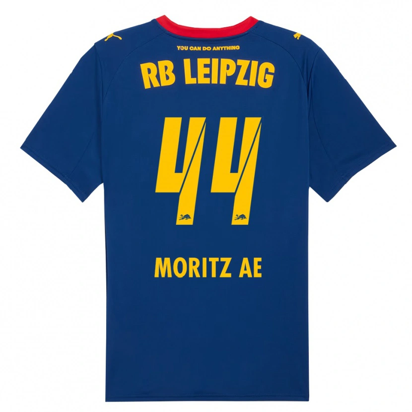 Danxen Criança Camisola Moritz Aé #44 Marinho Vermelho Alternativa 2025/26 Camisa