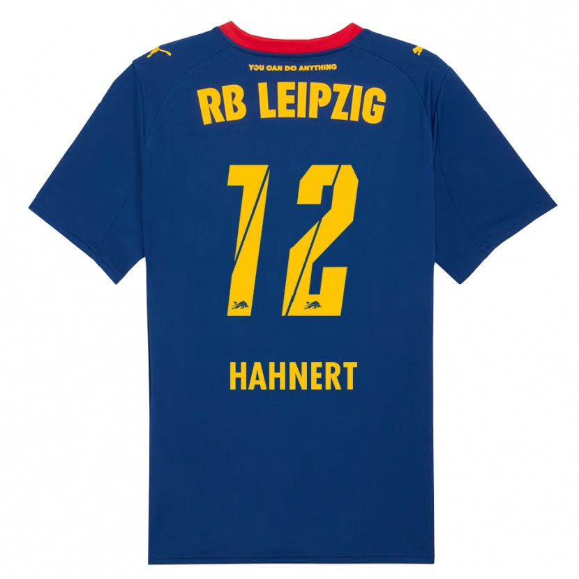 Danxen Criança Camisola Ole Hähnert #12 Marinho Vermelho Alternativa 2025/26 Camisa