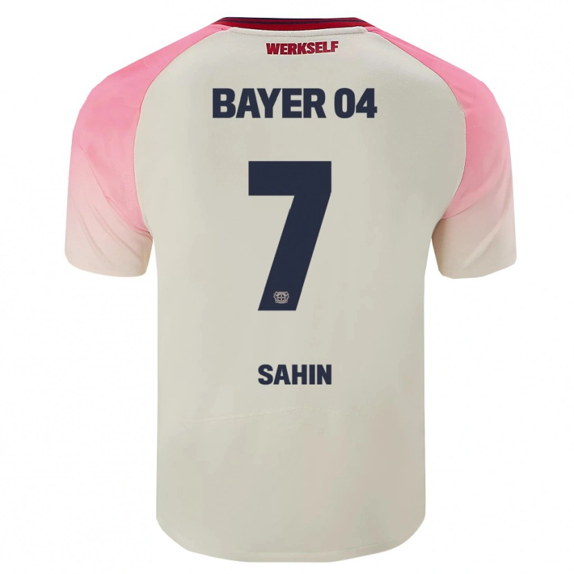 Danxen Criança Camisola Batuhan Sahin #7 Rosa Branco Sujo Alternativa 2025/26 Camisa