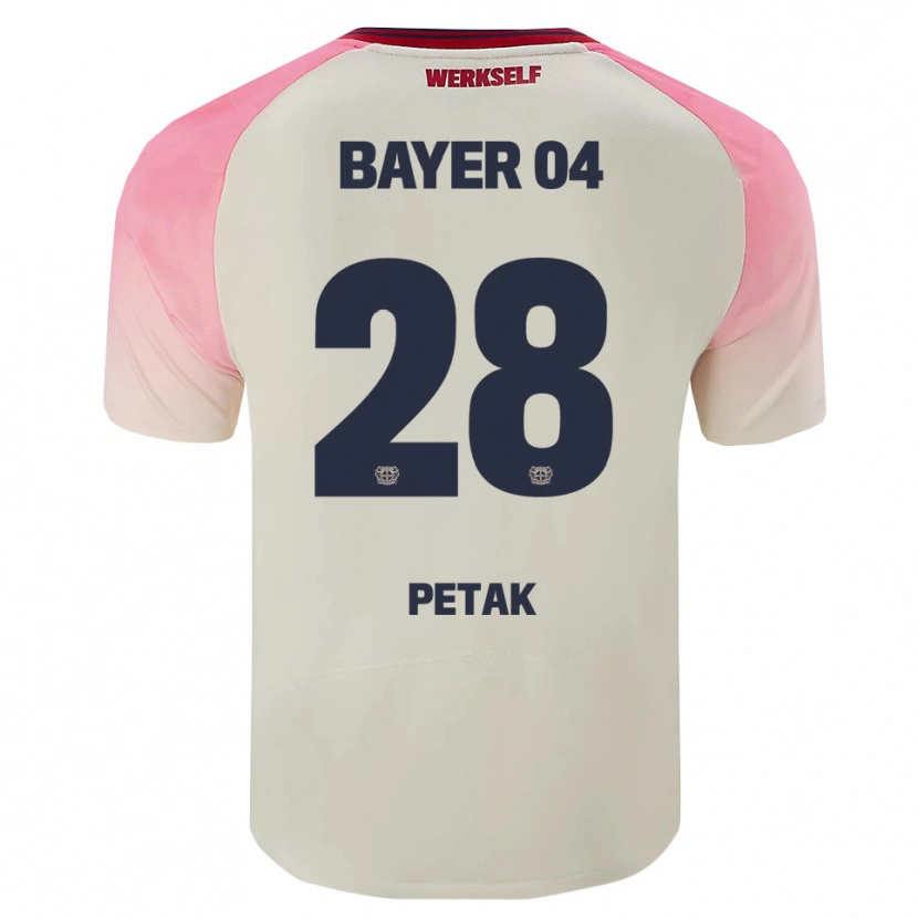 Danxen Criança Camisola Raoul Petak #28 Rosa Branco Sujo Alternativa 2025/26 Camisa