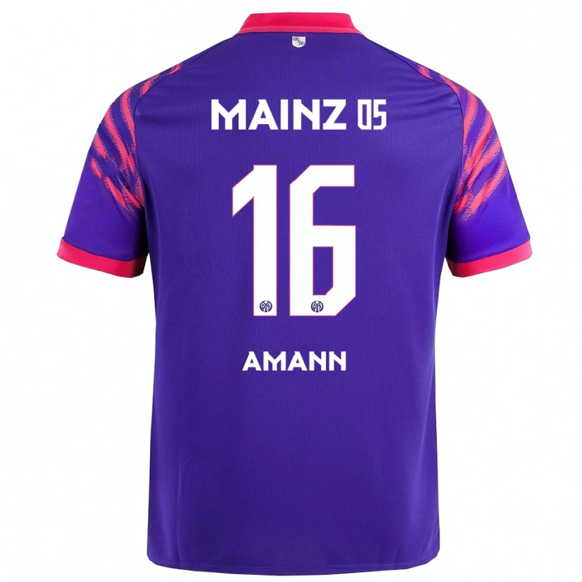 Danxen Criança Camisola Jason Amann #16 Marinho Rosa Alternativa 2025/26 Camisa