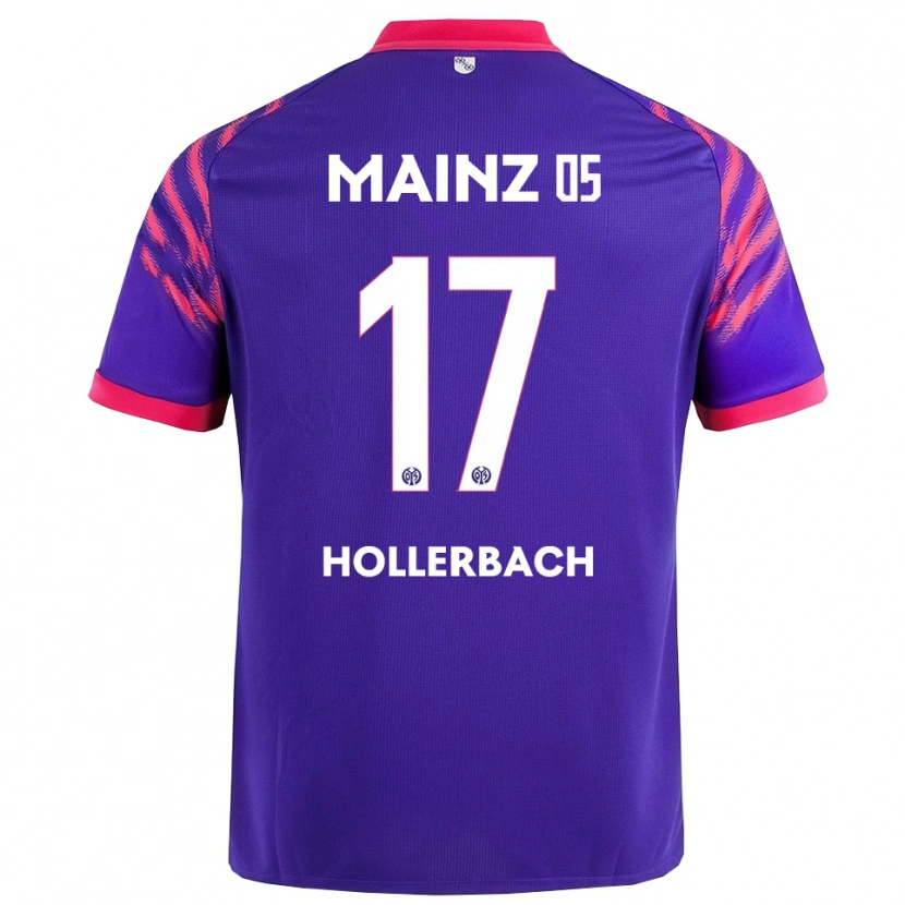 Danxen Criança Camisola Benedict Hollerbach #17 Marinho Rosa Alternativa 2025/26 Camisa