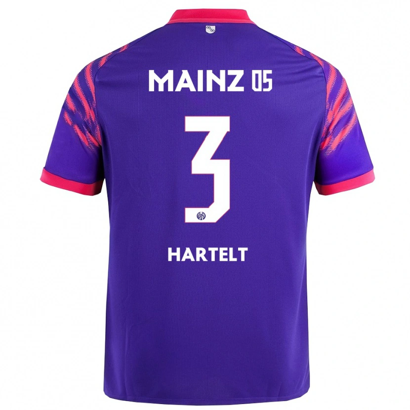 Danxen Criança Camisola Toni Hartelt #3 Marinho Rosa Alternativa 2025/26 Camisa