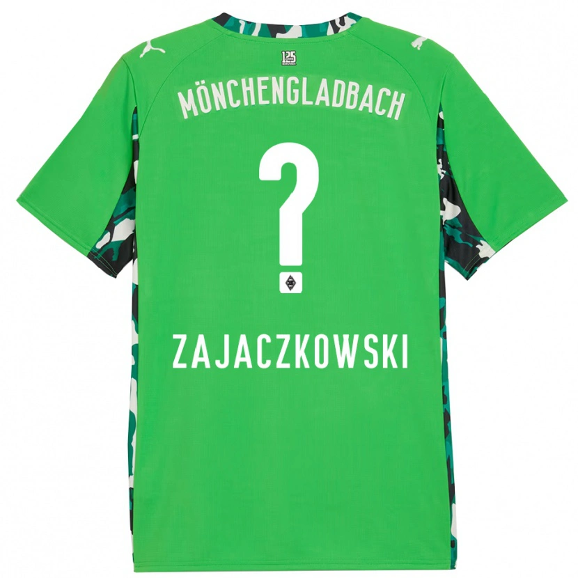 Danxen Criança Camisola Vincent Zajaczkowski #0 Verde Preto Alternativa 2025/26 Camisa