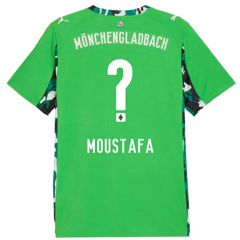 Danxen Criança Camisola Seif Ashraf Moustafa #0 Verde Preto Alternativa 2025/26 Camisa