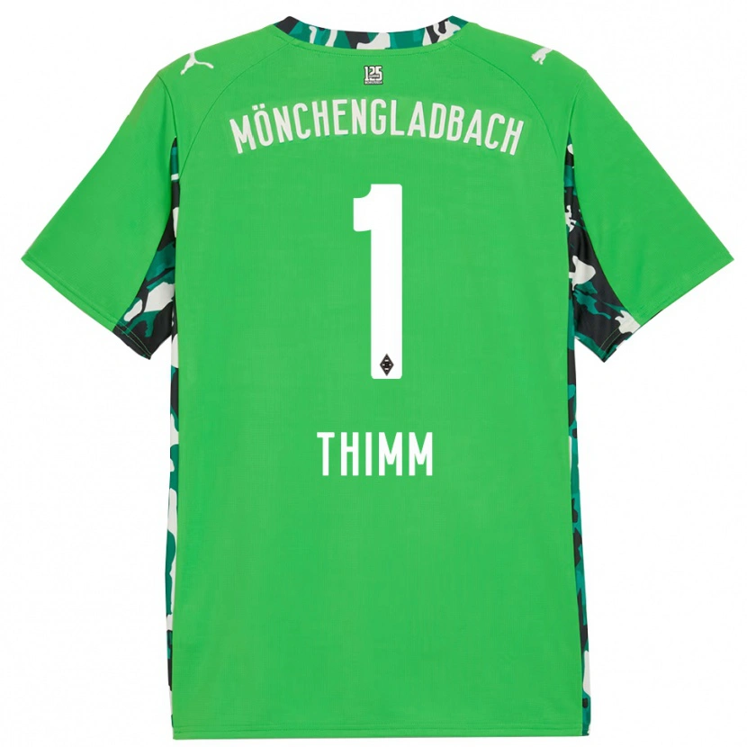 Danxen Criança Camisola Joshua Thimm #1 Verde Preto Alternativa 2025/26 Camisa