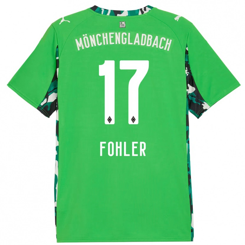 Danxen Criança Camisola Selma Fohler #17 Verde Preto Alternativa 2025/26 Camisa