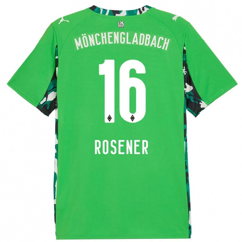 Danxen Criança Camisola Chiara Rösener #16 Verde Preto Alternativa 2025/26 Camisa