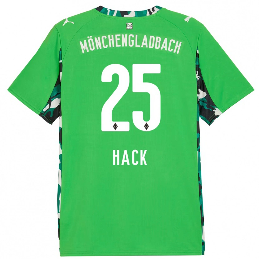 Danxen Criança Camisola Robin Hack #25 Verde Preto Alternativa 2025/26 Camisa
