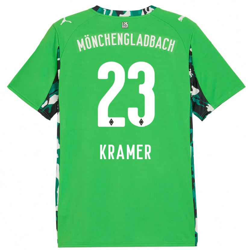 Danxen Criança Camisola Christoph Kramer #23 Verde Preto Alternativa 2025/26 Camisa