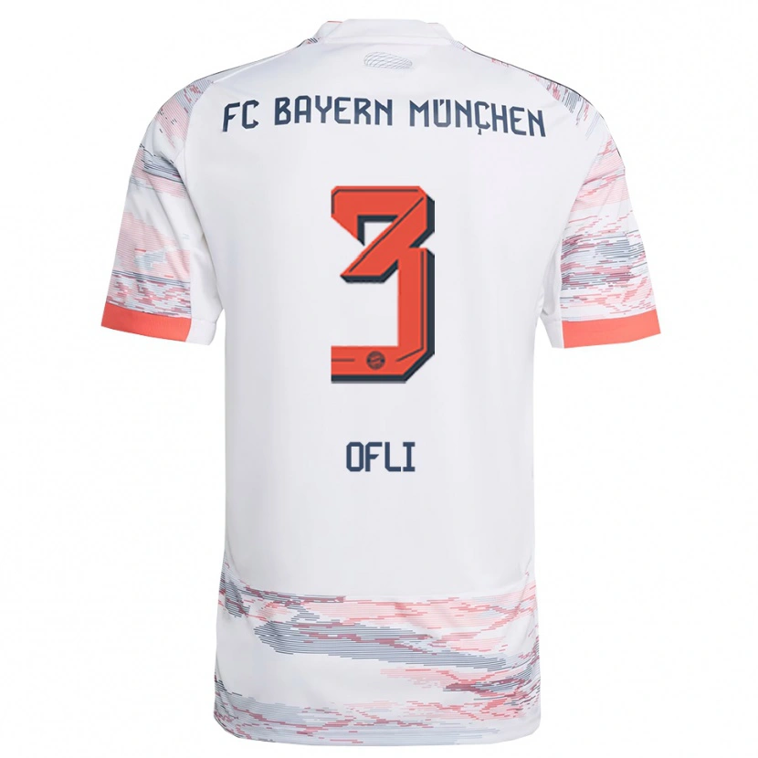 Danxen Criança Camisola Deniz Ofli #3 Branco Cinza Alternativa 2025/26 Camisa