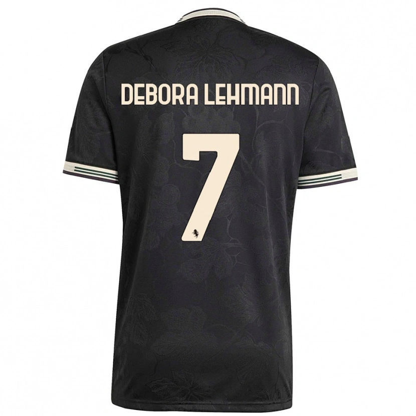 Danxen Criança Camisola Alisha Debora Lehmann #7 Preto Branco Verde Terceiro 2025/26 Camisa