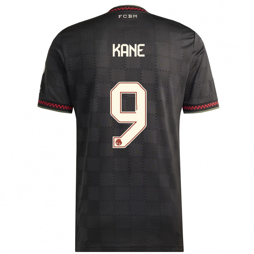 Danxen Criança Camisola Harry Kane #9 Preto Branco Terceiro 2025/26 Camisa