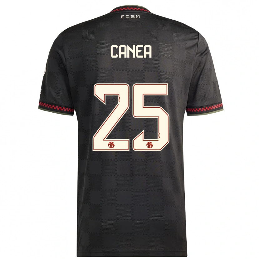 Danxen Criança Camisola Rares Canea #25 Preto Branco Terceiro 2025/26 Camisa