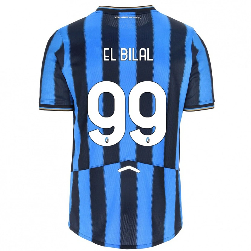 Danxen Homem Camisola El Bilal Touré #99 Azul Celeste Preto Principal 2025/26 Camisa