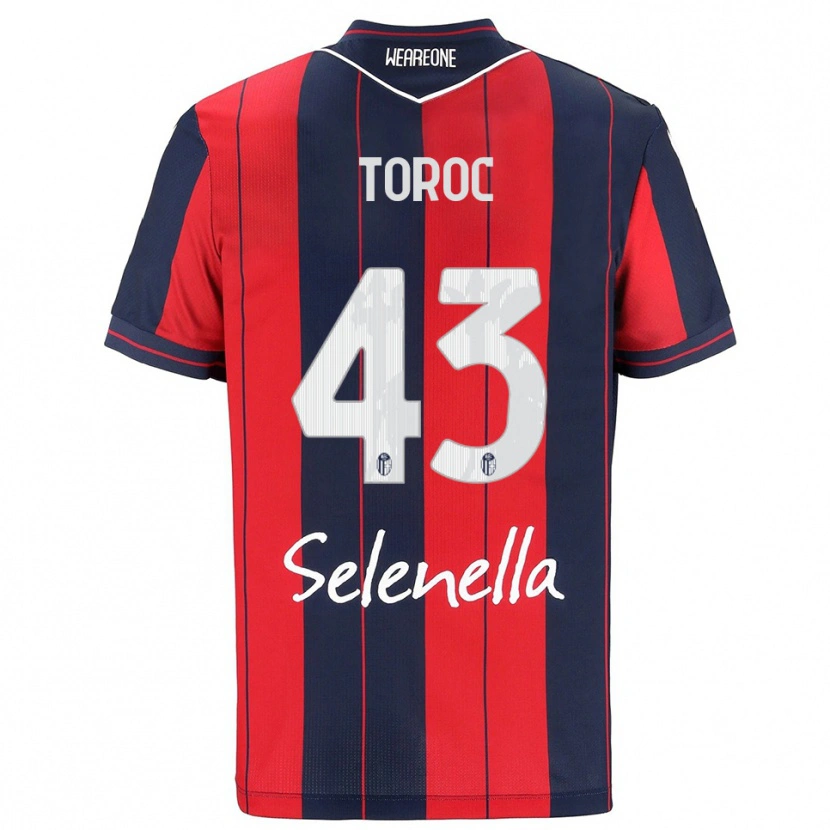 Danxen Homem Camisola Andrei Toroc #43 Vermelho Marinho Principal 2025/26 Camisa