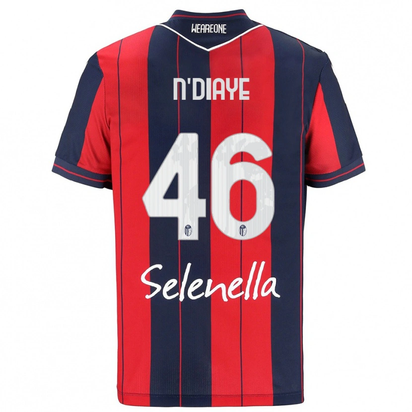 Danxen Homem Camisola Antoine N'diaye #46 Vermelho Marinho Principal 2025/26 Camisa
