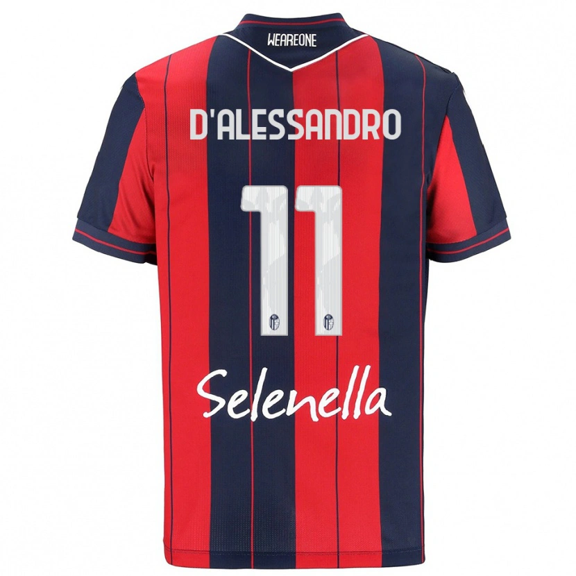 Danxen Homem Camisola Giuliano D'alessandro #11 Vermelho Marinho Principal 2025/26 Camisa