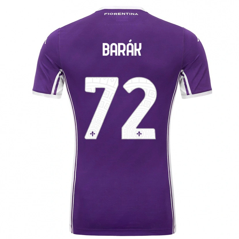 Danxen Homem Camisola Antonín Barák #72 Roxo Branco Principal 2025/26 Camisa