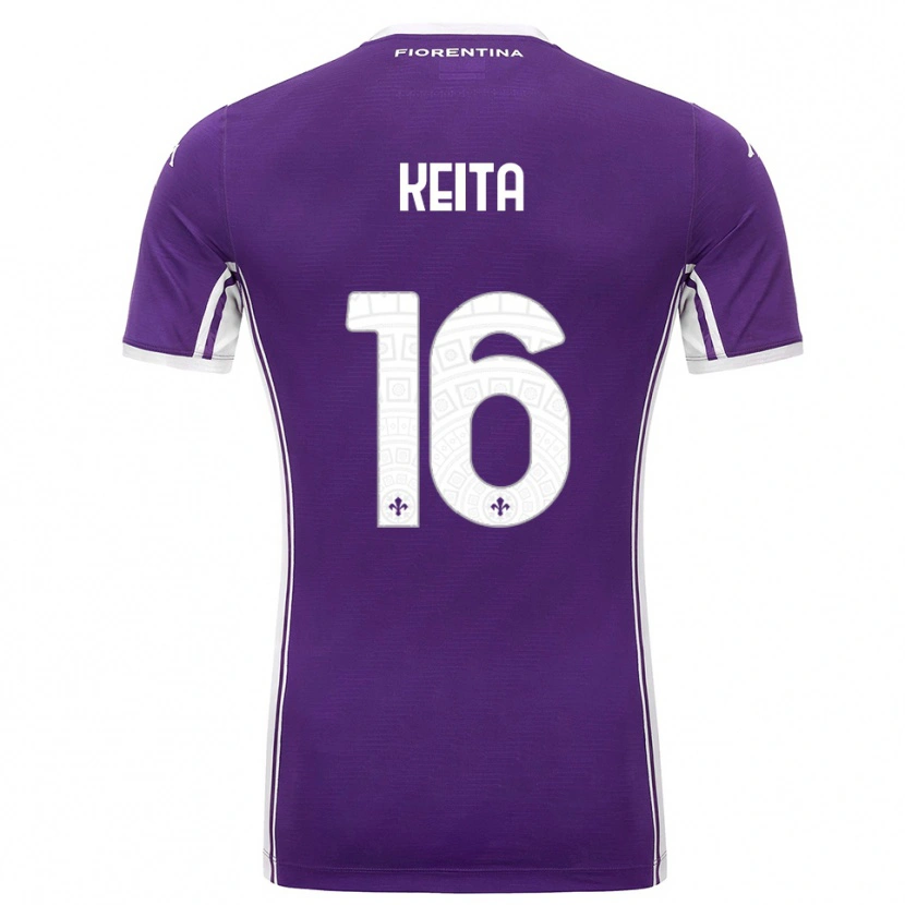 Danxen Homem Camisola Bala Keita #16 Roxo Branco Principal 2025/26 Camisa