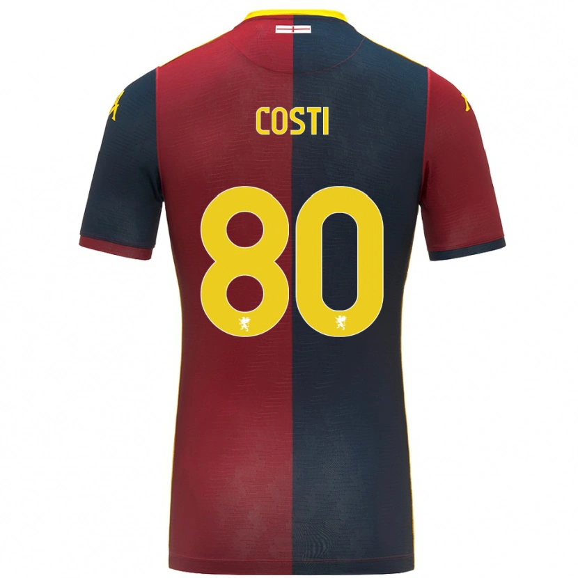 Danxen Homem Camisola Fabiana Costi #80 Vermelho Azul Royal Principal 2025/26 Camisa