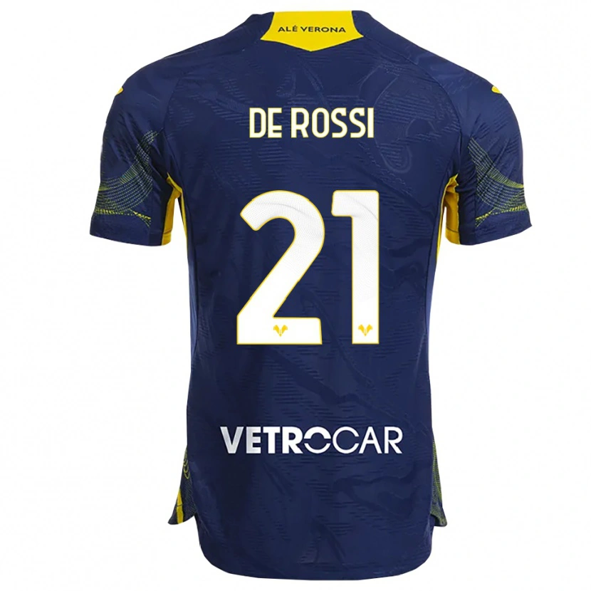 Danxen Homem Camisola Michele De Rossi #21 Marinho Amarelo Principal 2025/26 Camisa