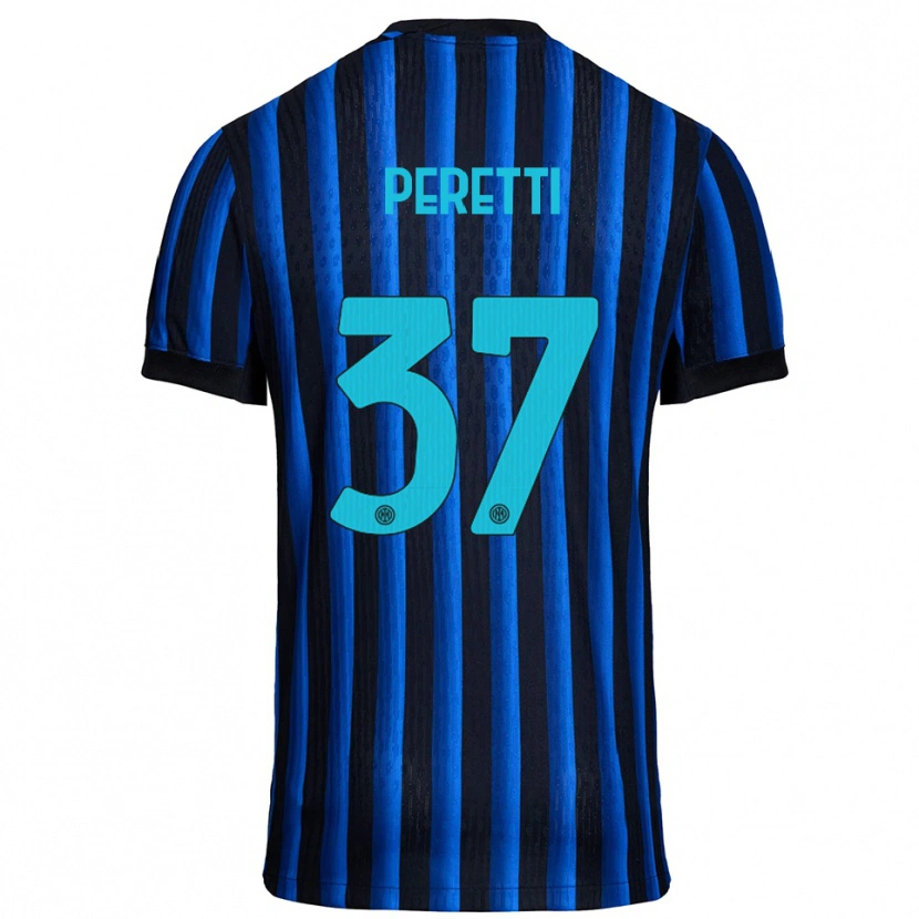 Danxen Homem Camisola Lorenzo Peretti #37 Preto Azul Principal 2025/26 Camisa