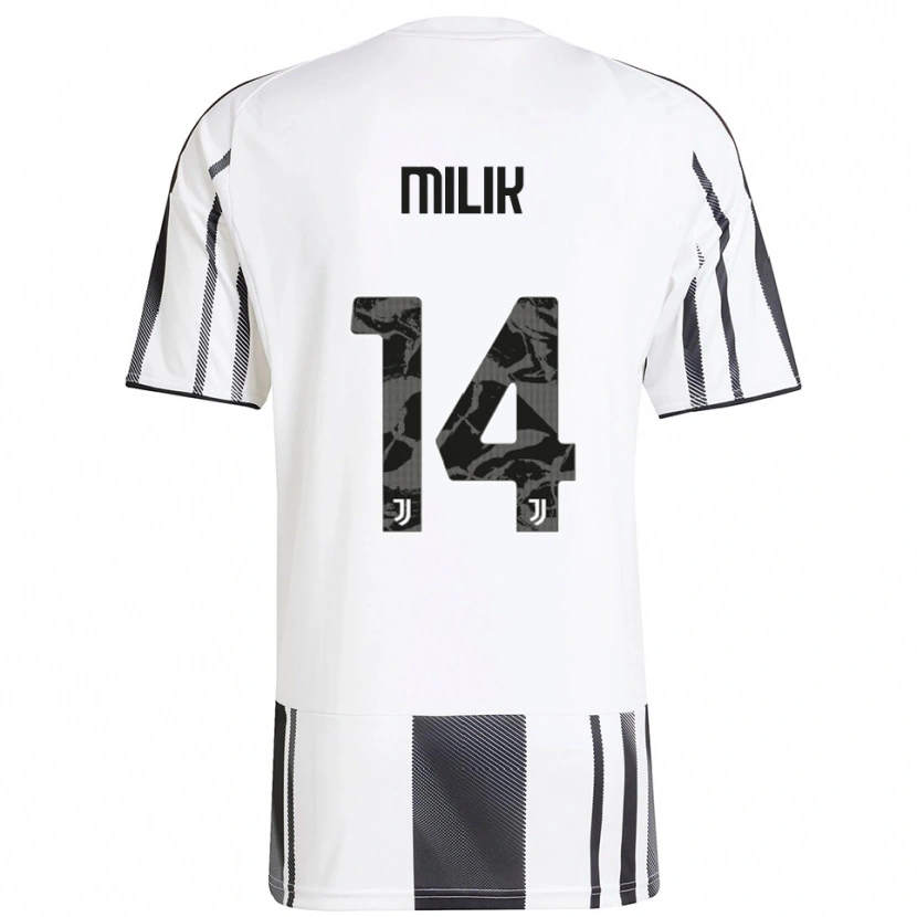 Danxen Homem Camisola Arkadiusz Milik #14 Branco Preto Principal 2025/26 Camisa