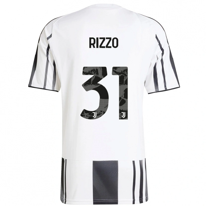 Danxen Homem Camisola Niccolò Rizzo #31 Branco Preto Principal 2025/26 Camisa