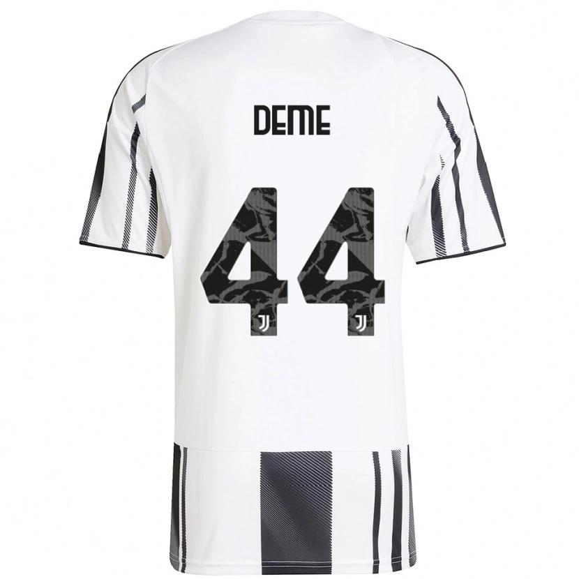 Danxen Homem Camisola Serigne Deme #44 Branco Preto Principal 2025/26 Camisa