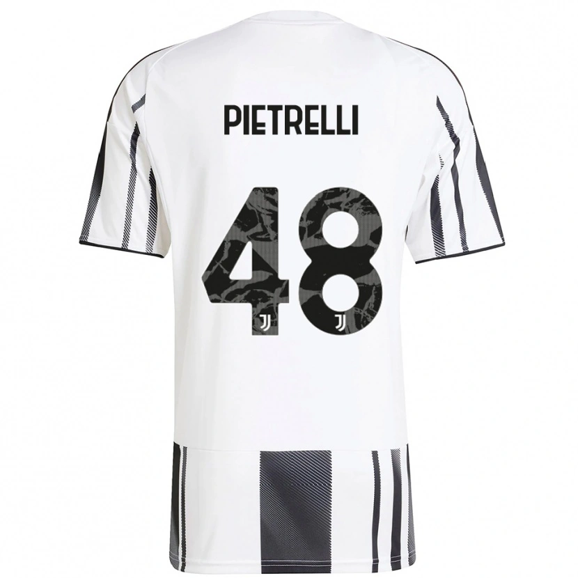 Danxen Homem Camisola Alessandro Pietrelli #48 Branco Preto Principal 2025/26 Camisa