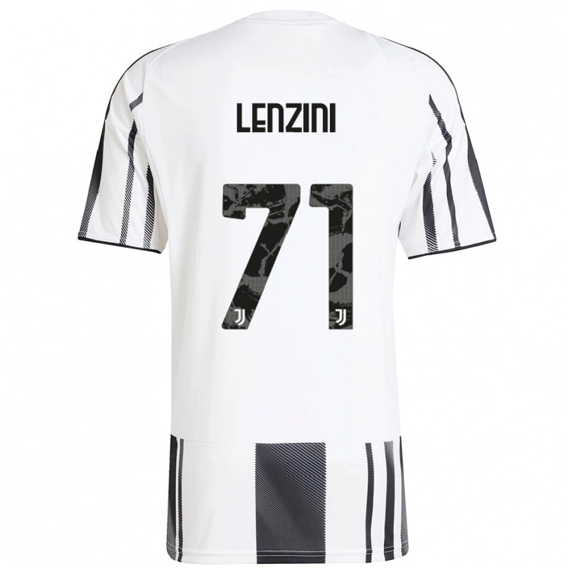 Danxen Homem Camisola Martina Lenzini #71 Branco Preto Principal 2025/26 Camisa