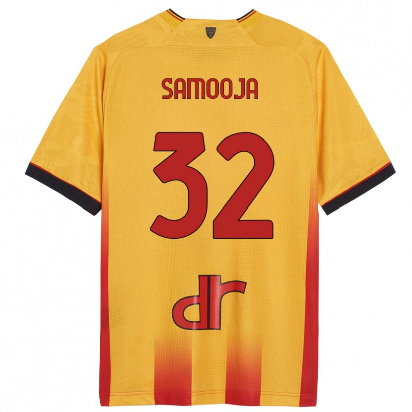 Danxen Homem Camisola Jasper Samooja #32 Amarelo Laranja Principal 2025/26 Camisa