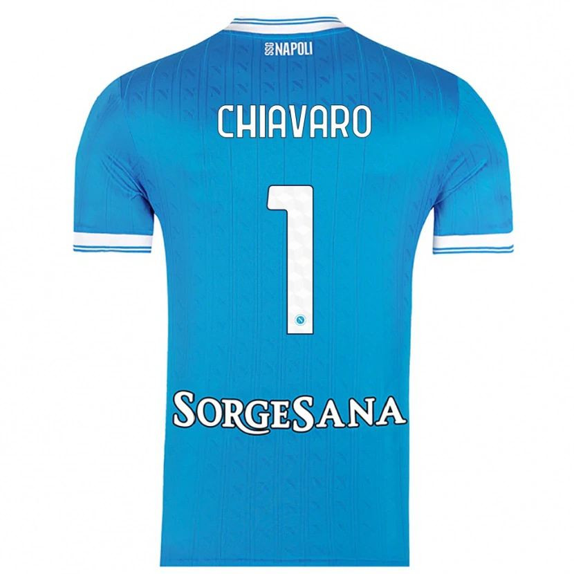 Danxen Homem Camisola Kelly Chiavaro #1 Azul Celeste Branco Principal 2025/26 Camisa