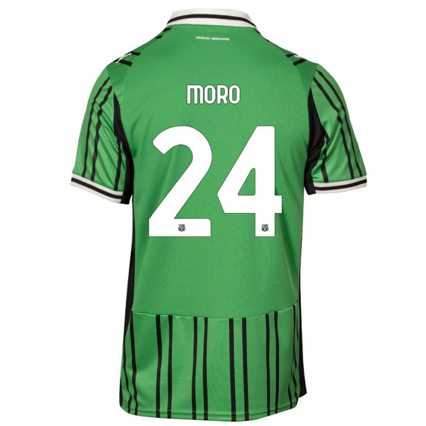 Danxen Homem Camisola Luca Moro #24 Verde Preto Principal 2025/26 Camisa