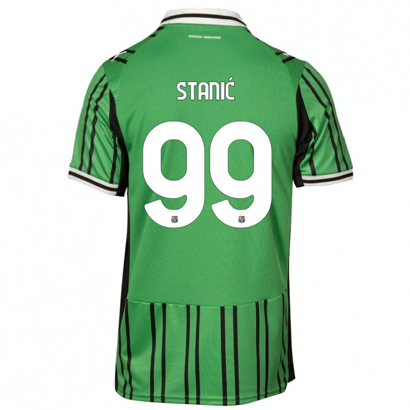 Danxen Homem Camisola Paulina Stanić #99 Verde Preto Principal 2025/26 Camisa