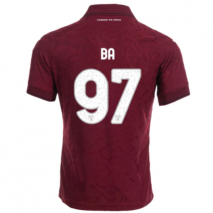 Danxen Homem Camisola El-Hadji Ba #97 Borgonha Branco Principal 2025/26 Camisa