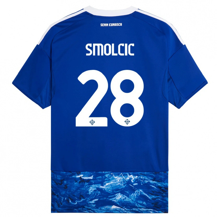 Danxen Homem Camisola Ivan Smolcic #28 Azul Branco Principal 2025/26 Camisa