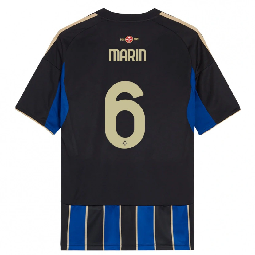 Danxen Homem Camisola Marius Marin #6 Preto Azul Principal 2025/26 Camisa