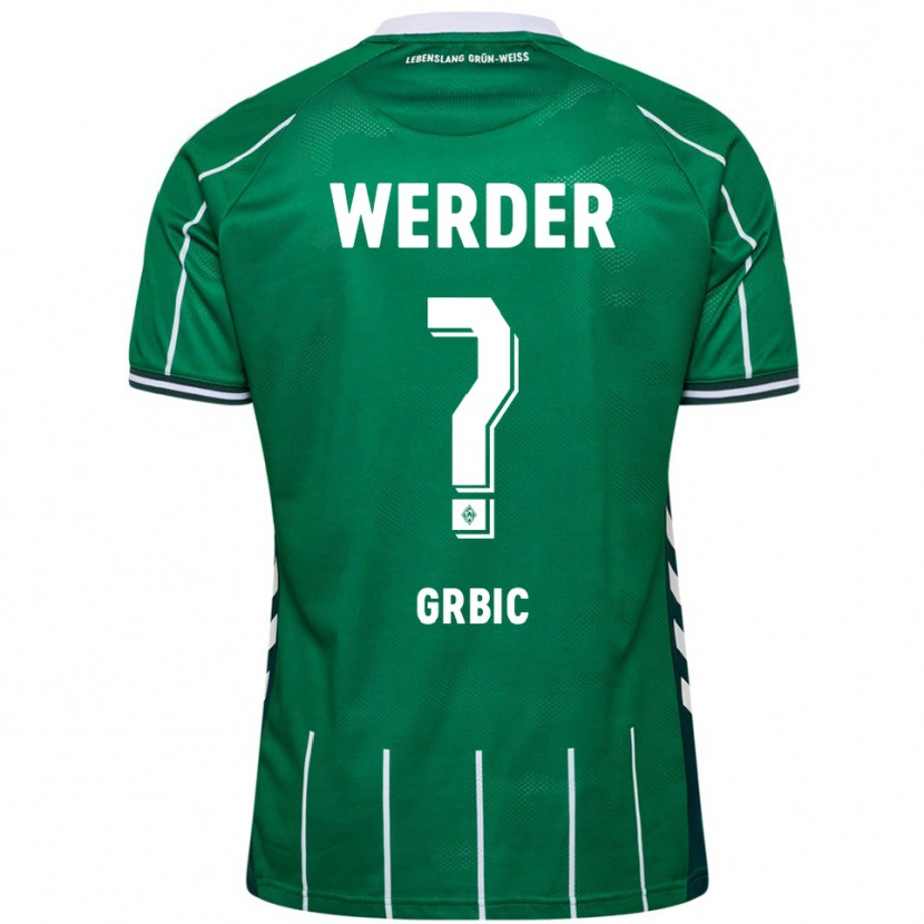 Danxen Homem Camisola Nikola Grbic #0 Verde Branco Principal 2025/26 Camisa